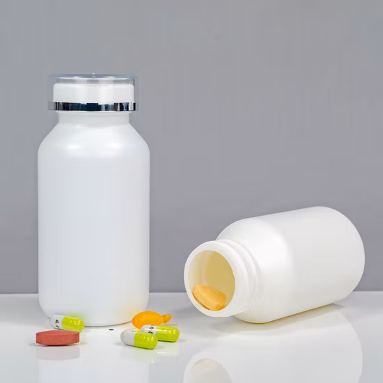 Nouvelle arrivée 38mm cou fini haute densité vide résistance à l'oxygène pente épaule pilule capsule comprimés supplément bouteille en plastique