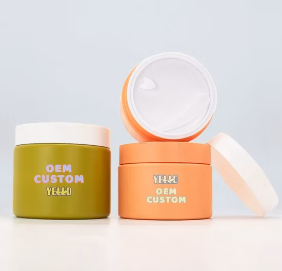Pot de crème rond en plastique Pet, emballage cosmétique, pour soins de la peau, vente en gros, 30g 50g 100g 250g 450g