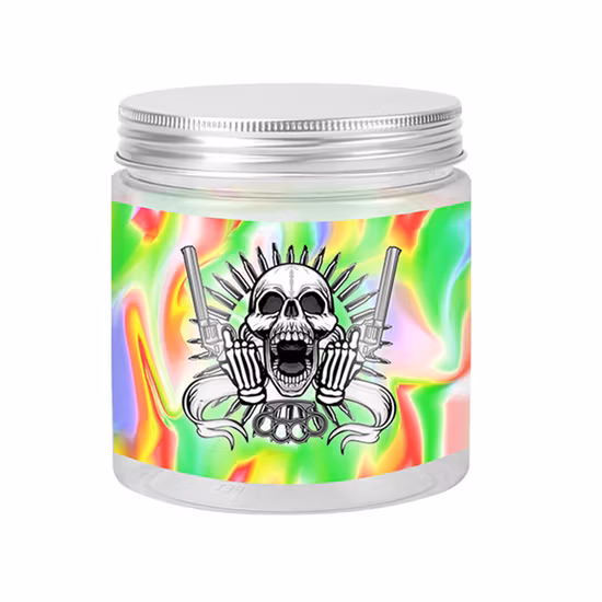 Pot en plastique de qualité alimentaire, vente en gros, 210ml, 240ml, 450ml, 600ml, pot en plastique transparent pour animaux de compagnie, avec couvercles en plastique, pot de bonbons et de gommes