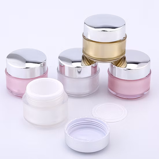 Pot de crème cosmétique en plastique de marque privée de vente chaude Guangzhou
